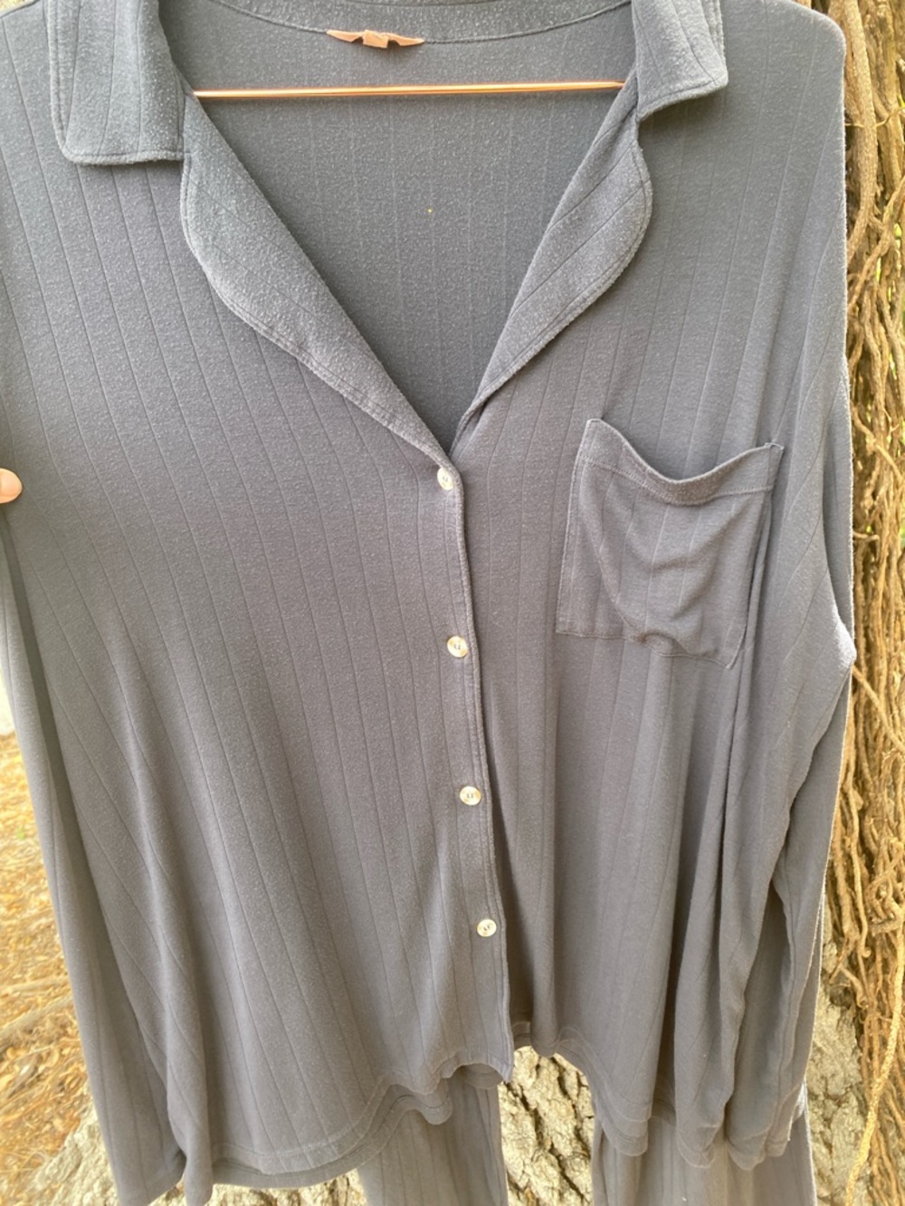 Eberjey Gisele pajama set in a charcoal - Picture 3 of 8